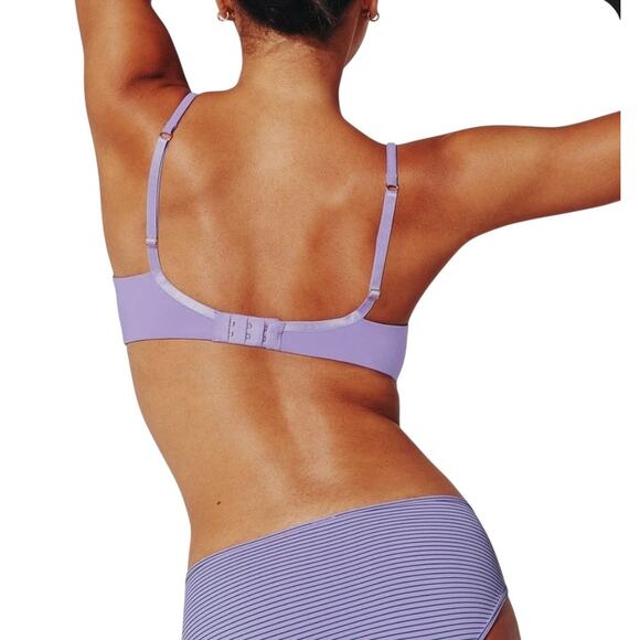 ThirdLove 24/7 Classic Uplift Plunge Bra Pastel Lilac Size 32D1/2 - Picture 5 of 14